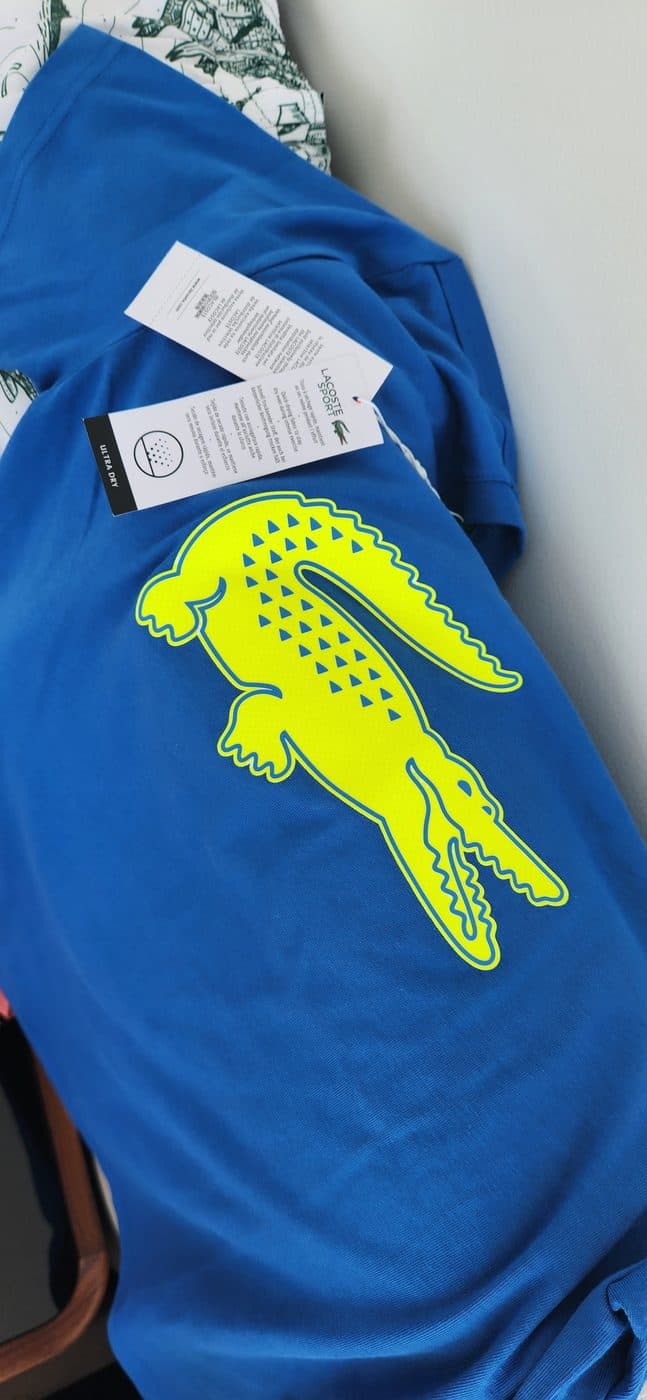 Lacoste Sport ULTRA DRY с большим жёлтым крокодилом
