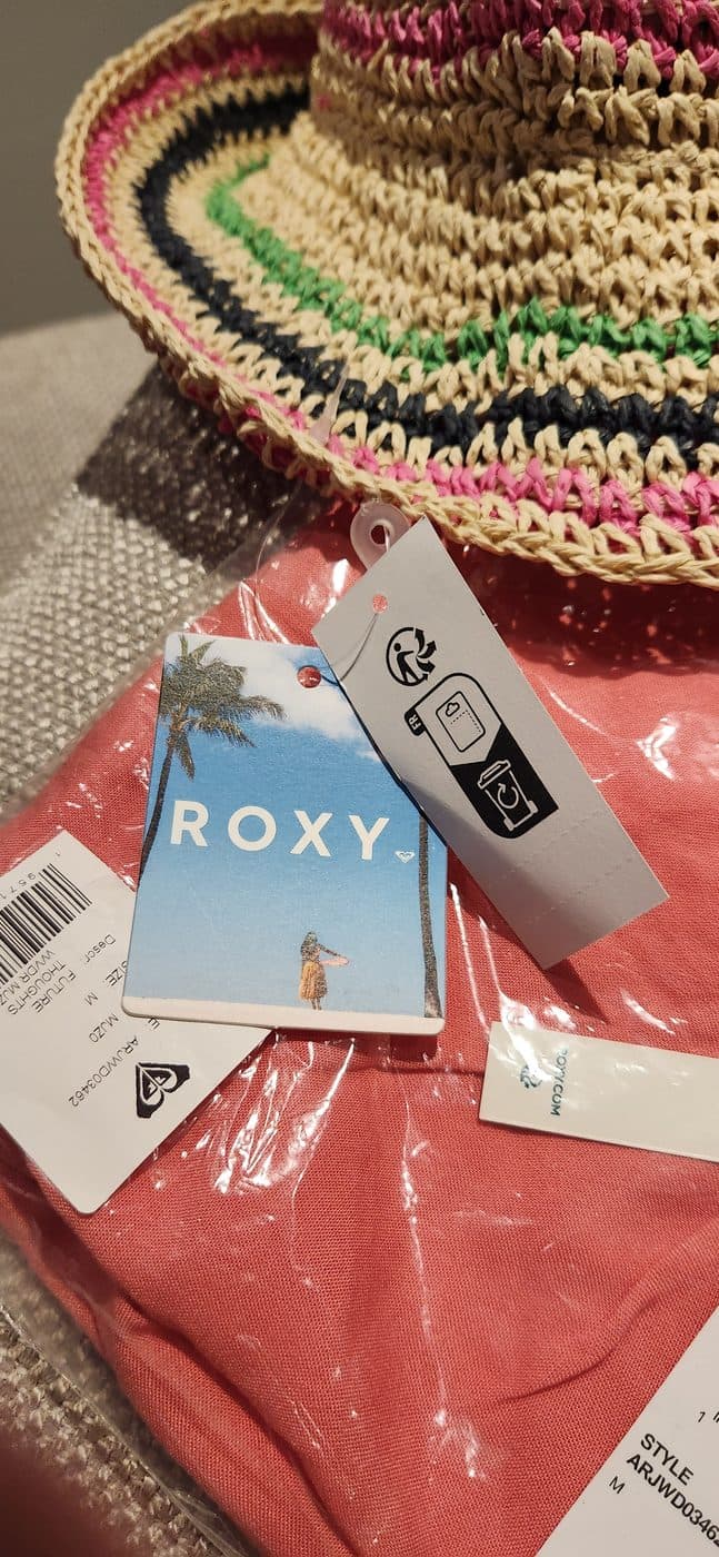 Roxy пляжный комплект — шляпа и платье-туника